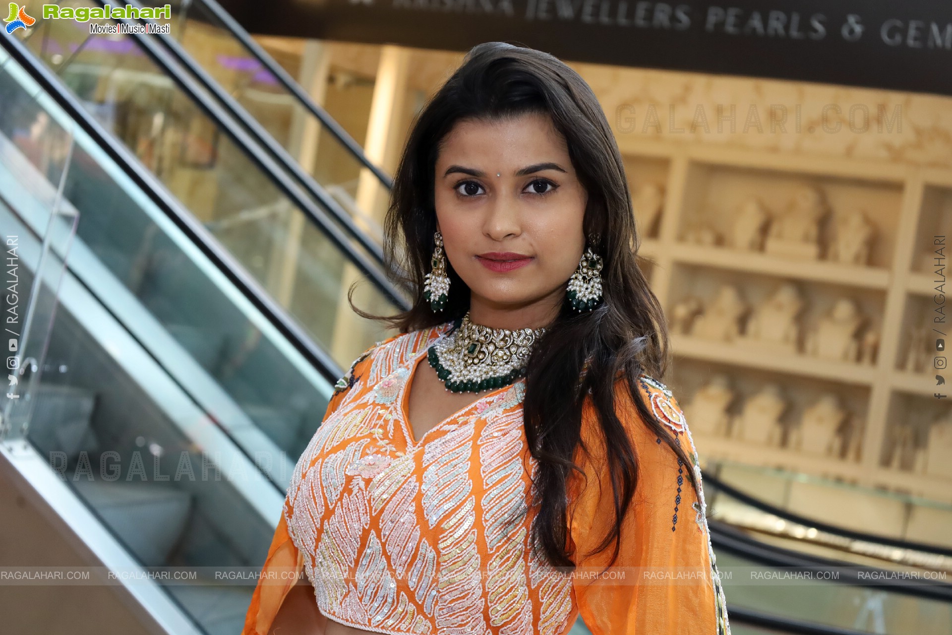 Akkhiila stills in Orange Designer Dress, HD Gallery