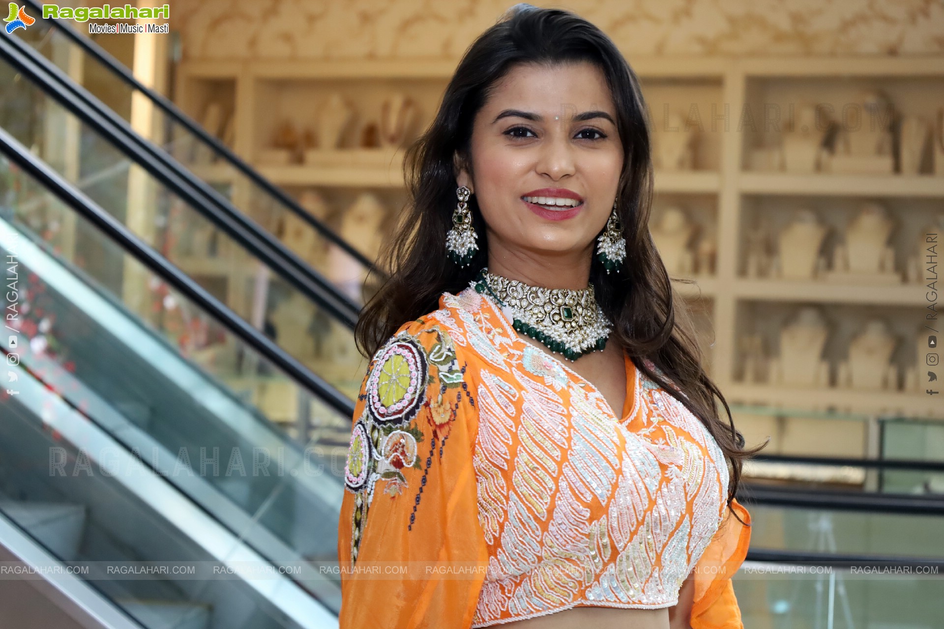 Akkhiila stills in Orange Designer Dress, HD Gallery