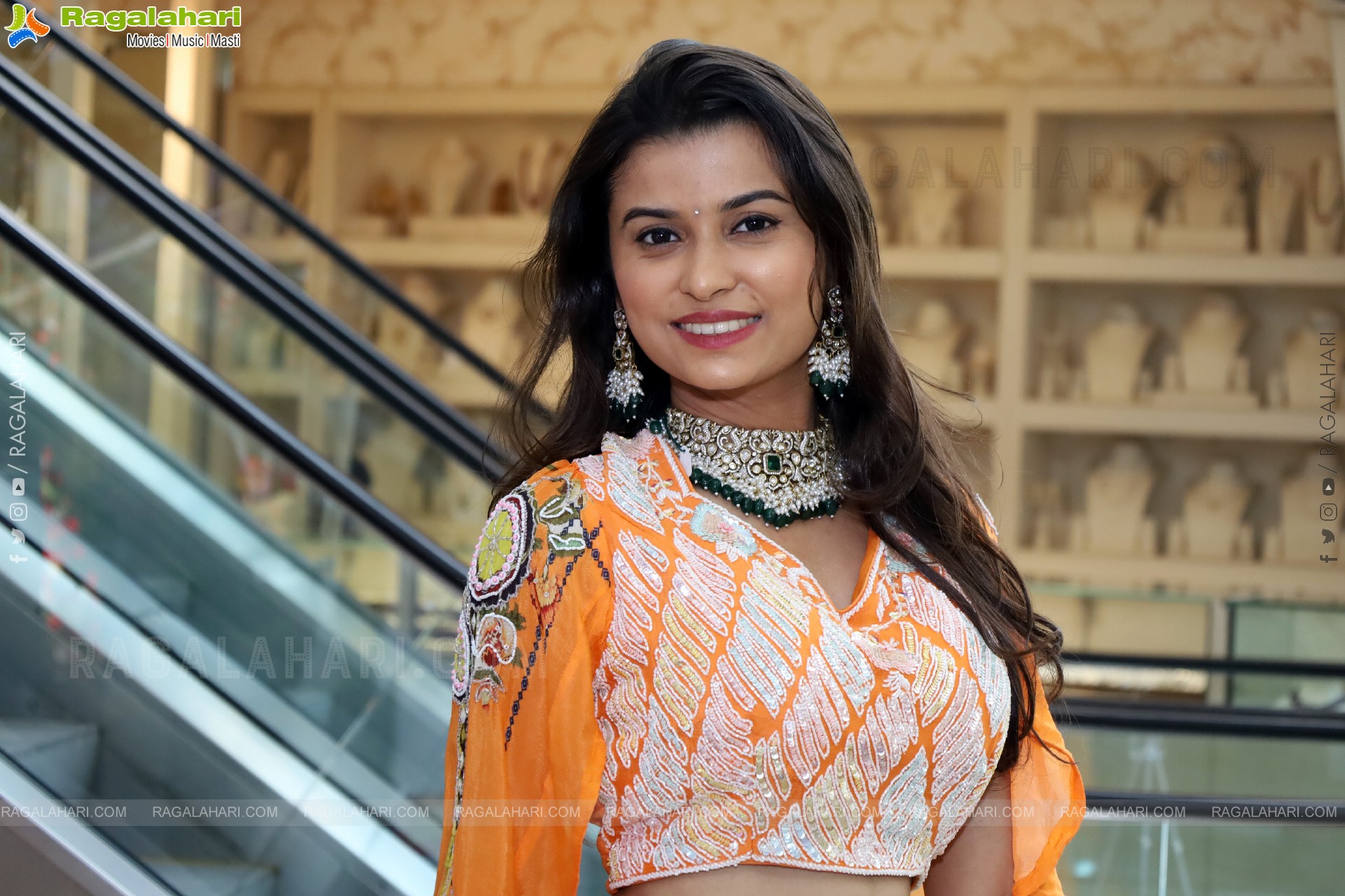 Akkhiila stills in Orange Designer Dress, HD Gallery