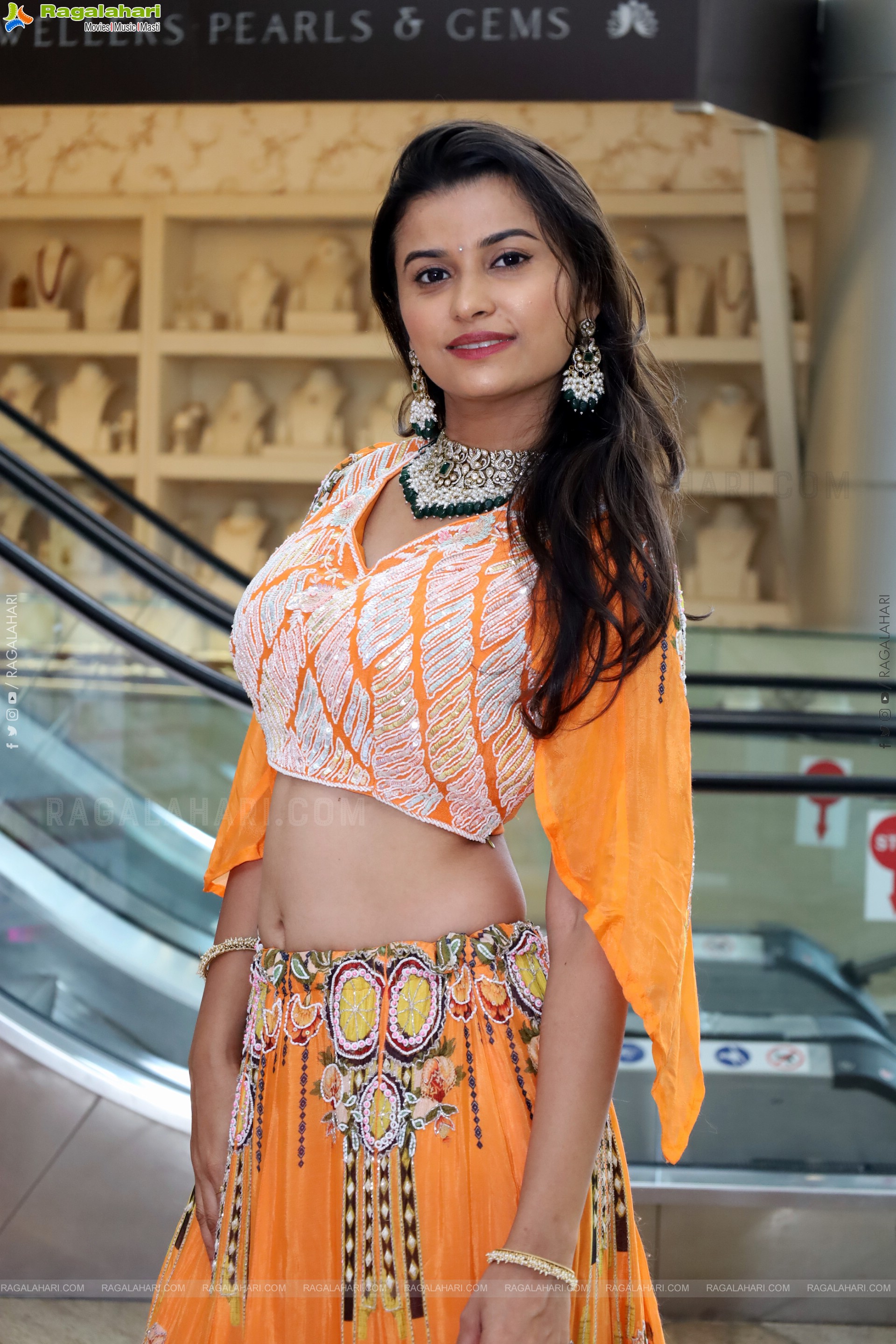 Akkhiila stills in Orange Designer Dress, HD Gallery