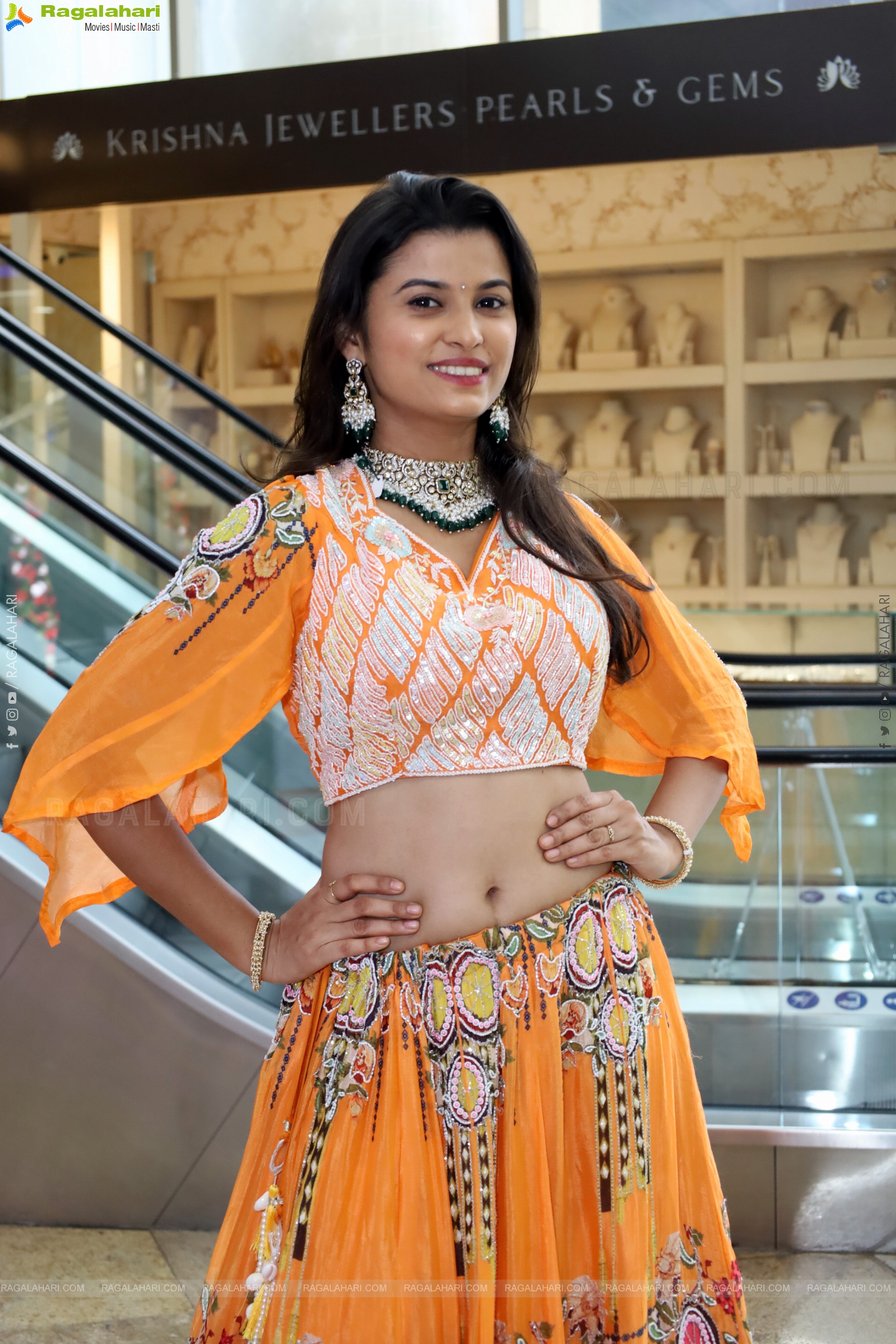 Akkhiila stills in Orange Designer Dress, HD Gallery
