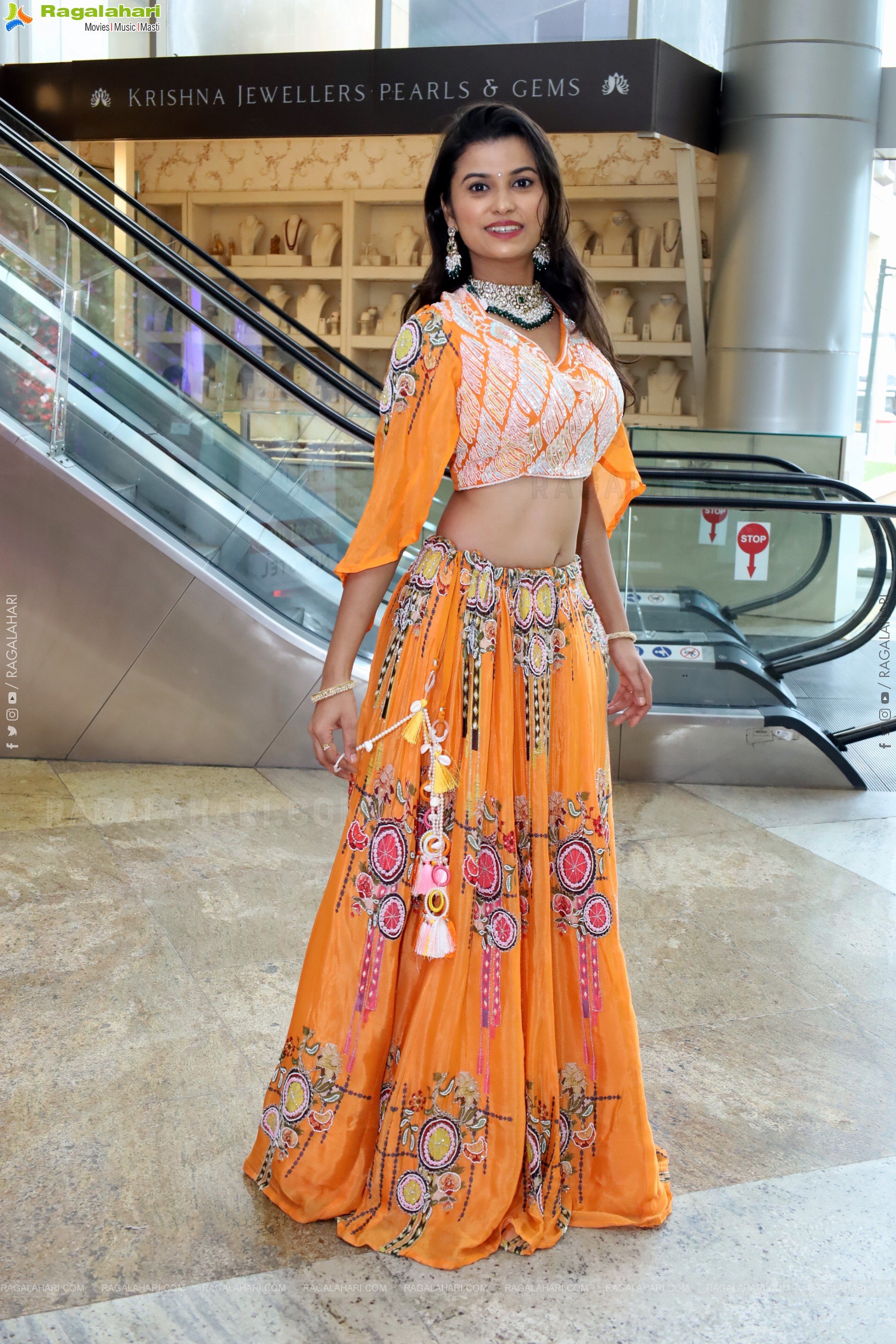 Akkhiila stills in Orange Designer Dress, HD Gallery