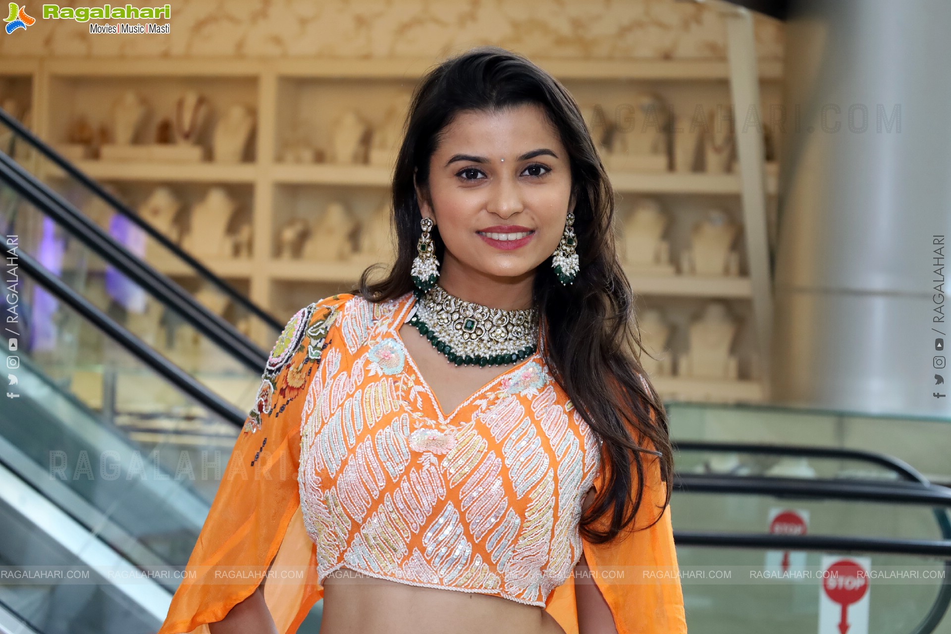 Akkhiila stills in Orange Designer Dress, HD Gallery