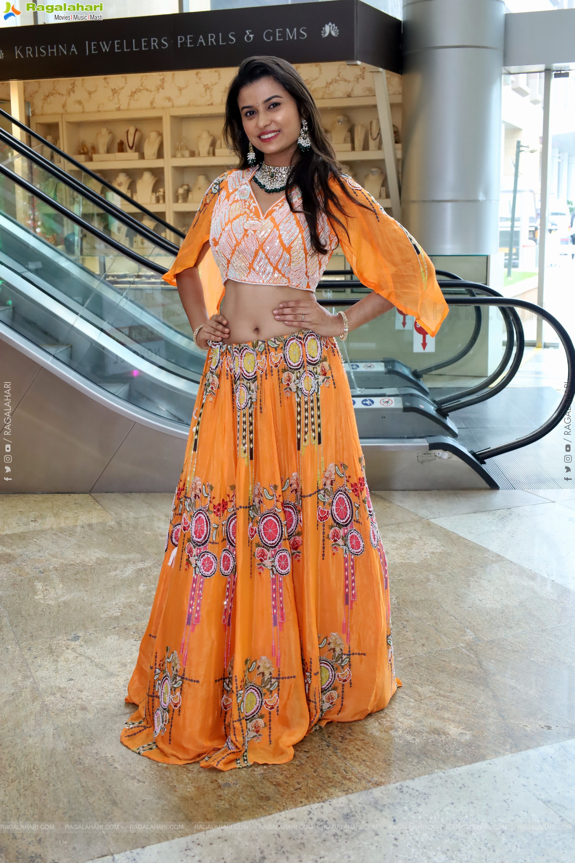 Akkhiila stills in Orange Designer Dress, HD Gallery