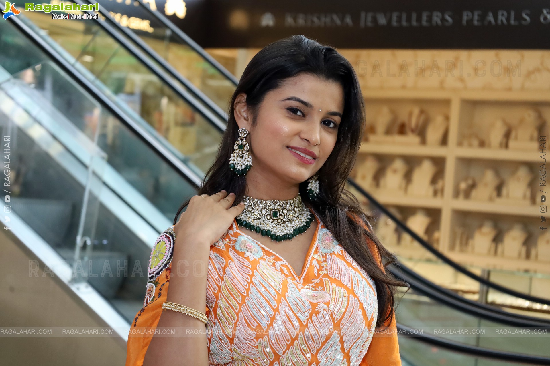 Akkhiila stills in Orange Designer Dress, HD Gallery