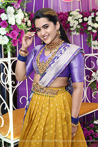 Sravanthi Chokarapu at Hi Life Brides Exhibition Launch 