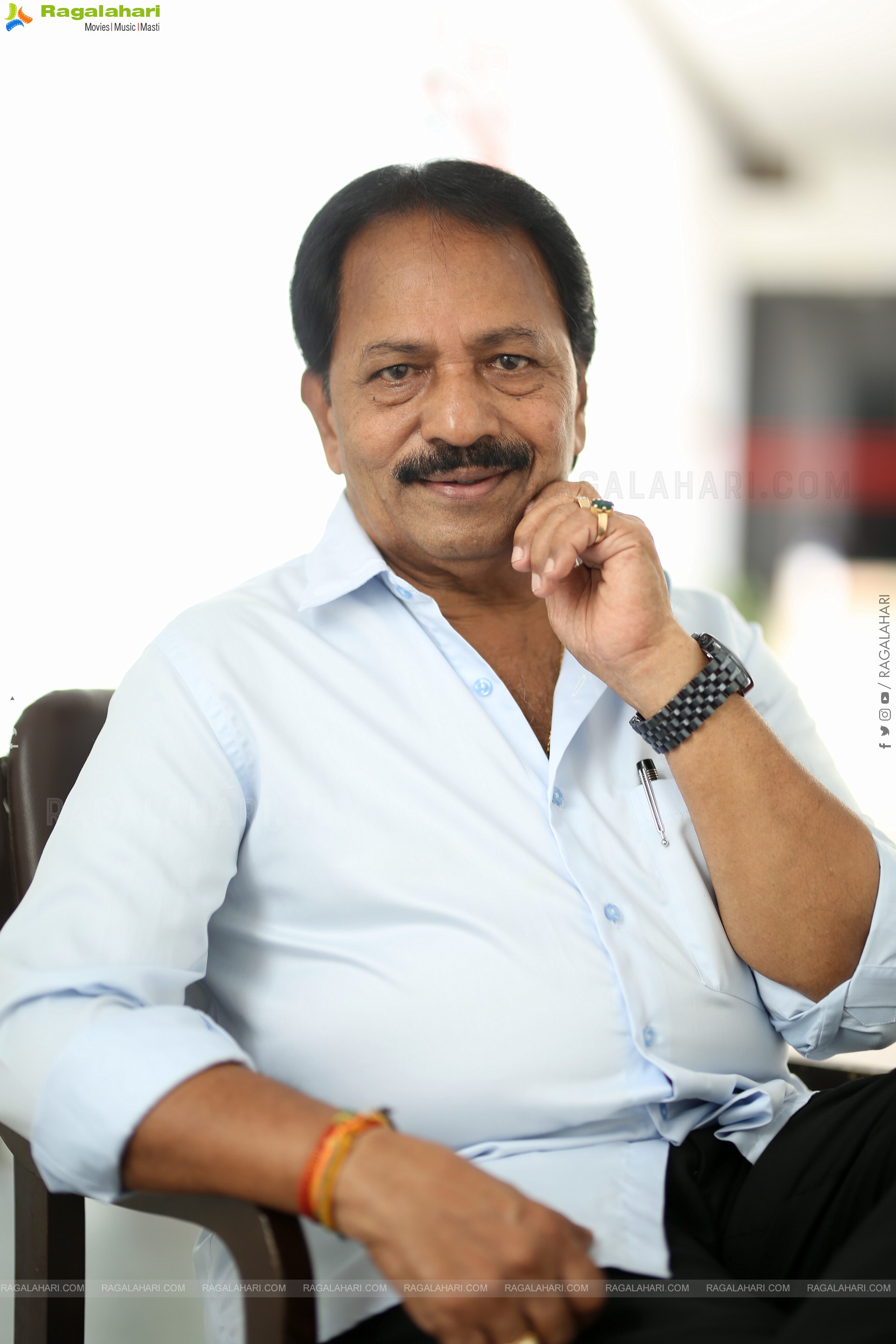 AM Rathnam at Hari Hara Veera Mallu Interview, HD Gallery