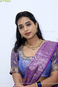 Krithika stills in Traditional Half Saree, HD Photo Gallery