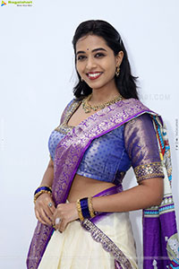 Krithika stills in Traditional Half Saree, HD Photo Gallery
