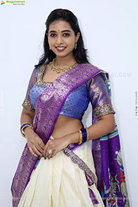 Krithika stills in Traditional Half Saree, HD Photo Gallery
