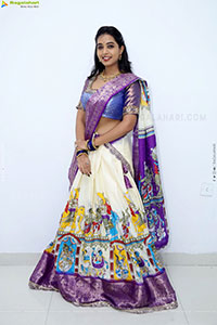 Krithika stills in Traditional Half Saree, HD Photo Gallery