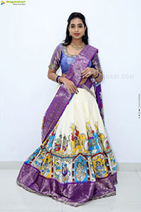 Krithika stills in Traditional Half Saree, HD Photo Gallery