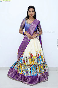 Krithika stills in Traditional Half Saree, HD Photo Gallery