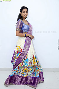 Krithika stills in Traditional Half Saree, HD Photo Gallery
