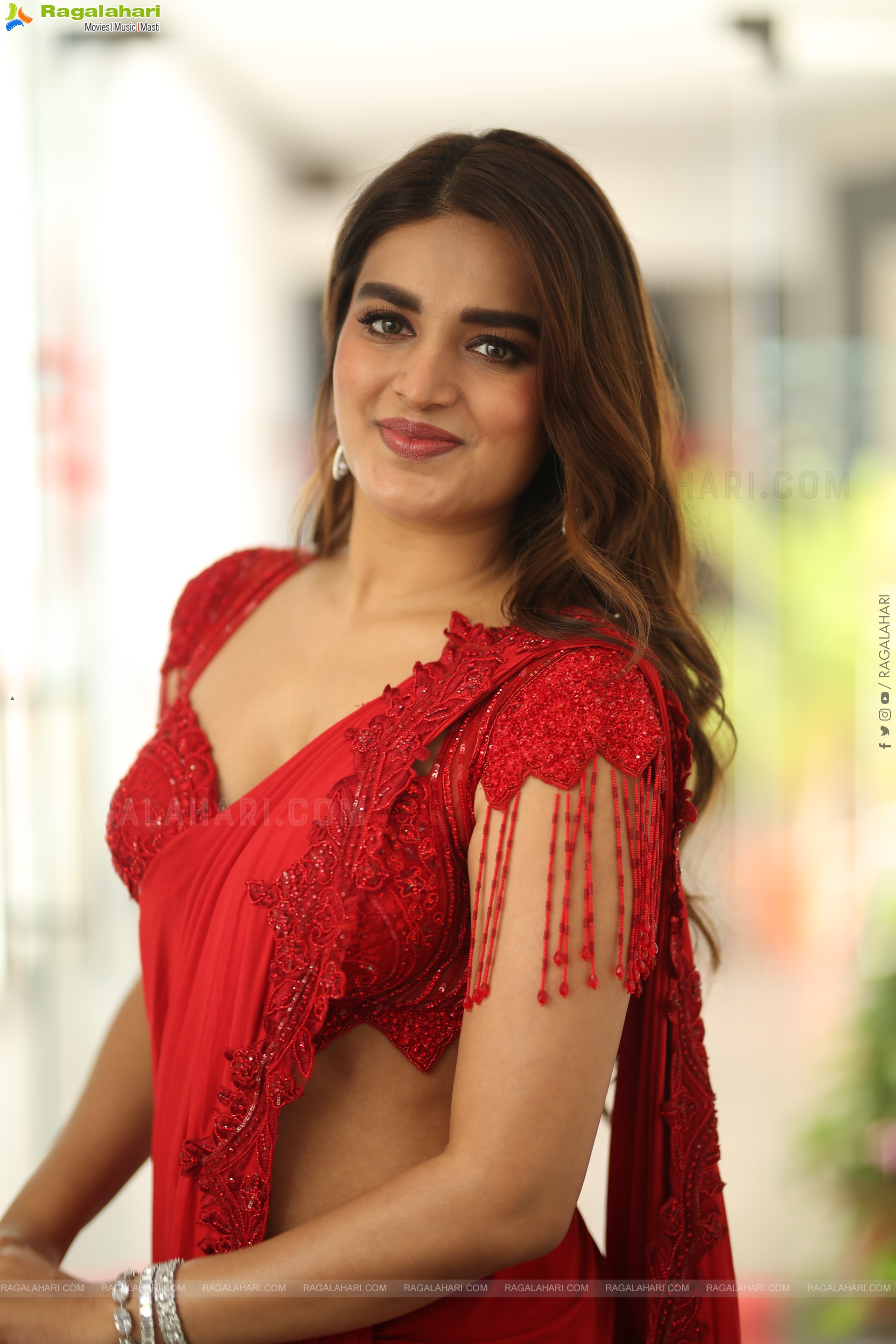 Nidhhi Agerwal at Hari Hara Veera Mallu Interview, HD Gallery