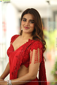 Nidhhi Agerwal at Hari Hara Veera Mallu Interview
