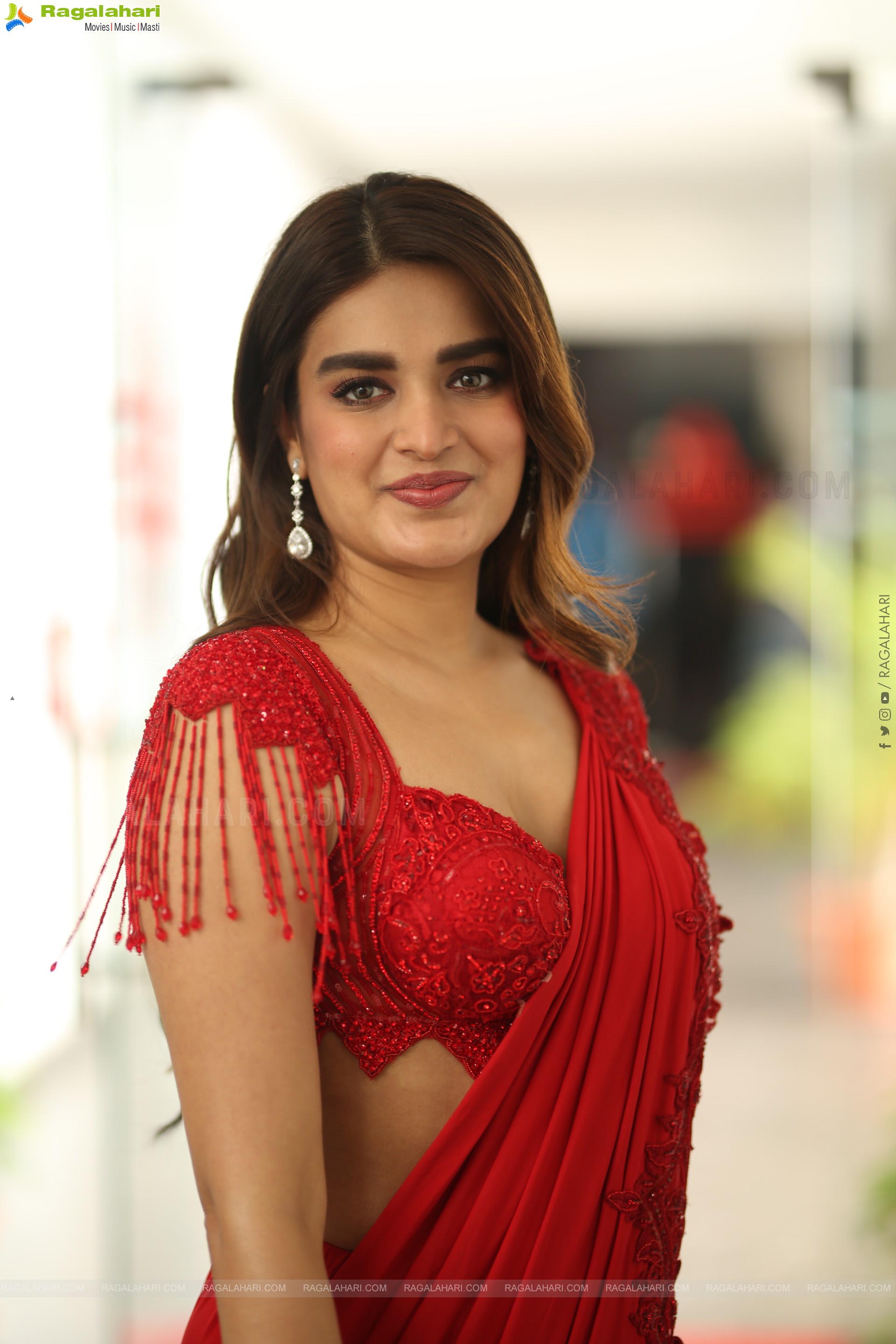 Nidhhi Agerwal at Hari Hara Veera Mallu Interview, HD Gallery