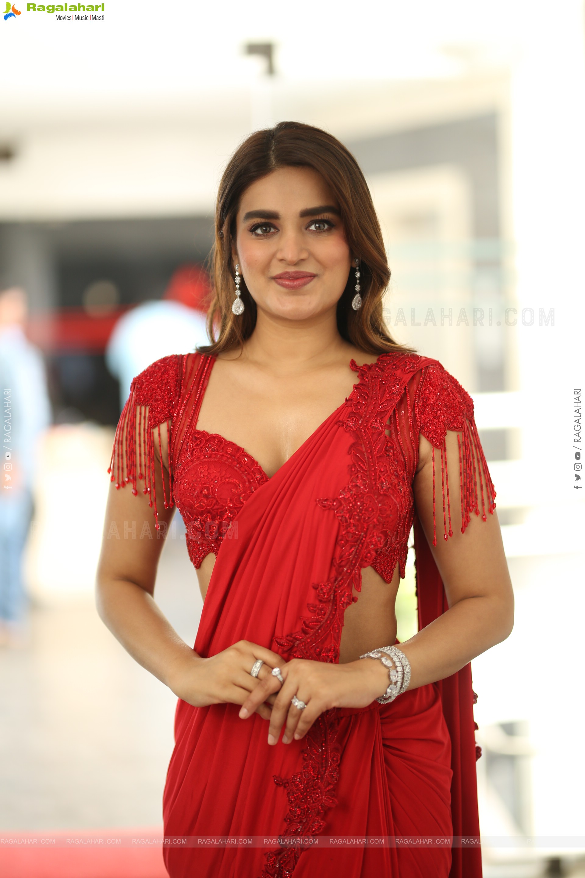 Nidhhi Agerwal at Hari Hara Veera Mallu Interview, HD Gallery