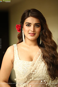 Nidhhi Agerwal at Hari Hara Veera Mallu Press Meet