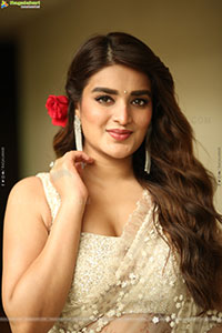 Nidhhi Agerwal at Hari Hara Veera Mallu Press Meet