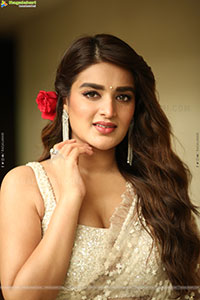 Nidhhi Agerwal at Hari Hara Veera Mallu Press Meet