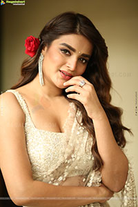 Nidhhi Agerwal at Hari Hara Veera Mallu Press Meet