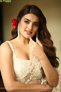 Nidhhi Agerwal at Hari Hara Veera Mallu Press Meet