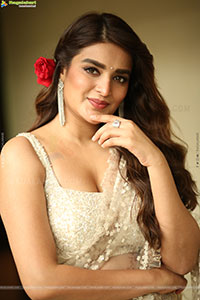 Nidhhi Agerwal at Hari Hara Veera Mallu Press Meet