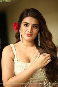 Nidhhi Agerwal at Hari Hara Veera Mallu Press Meet