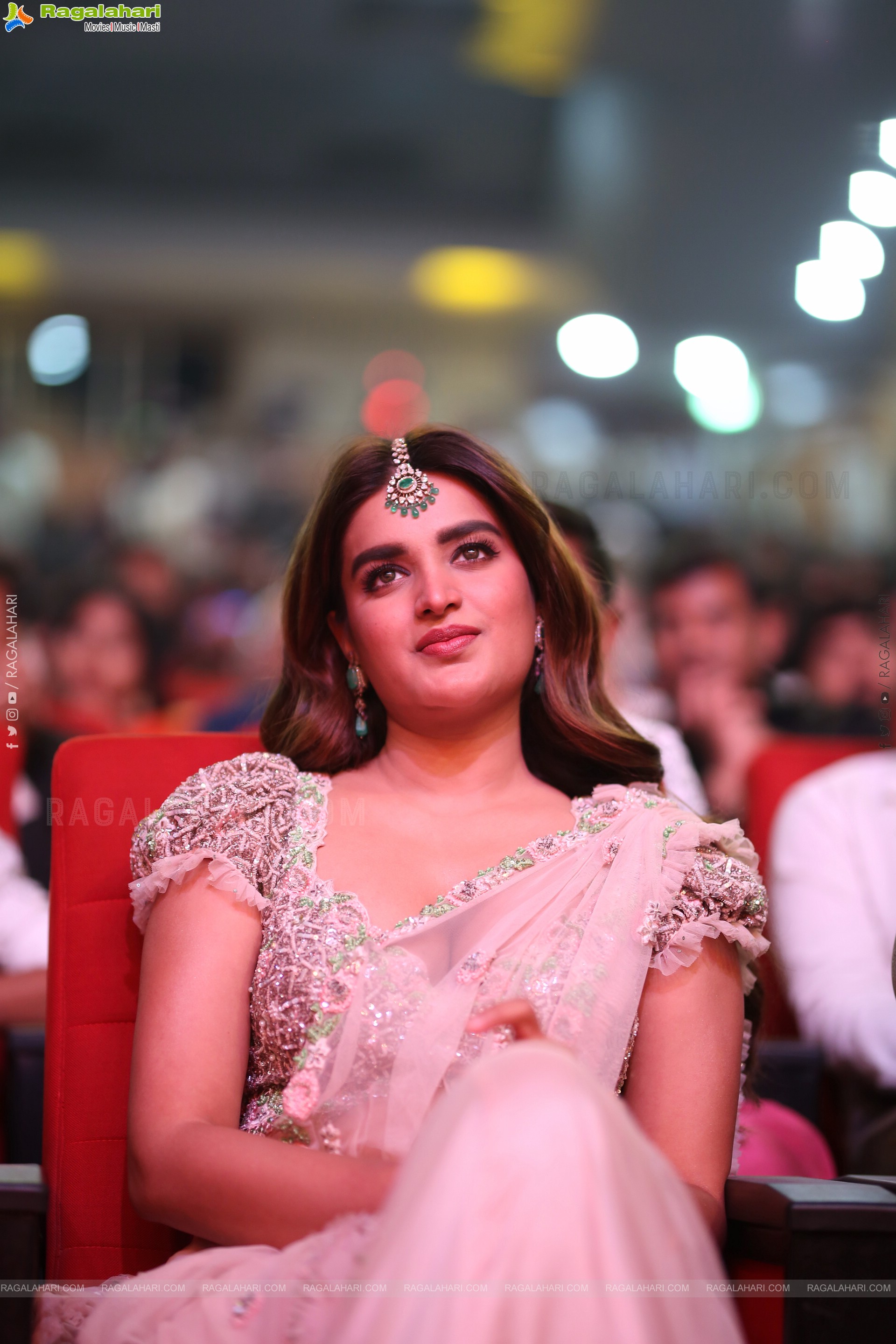 Nidhhi Agerwal at Hari Hara Veera Mallu Pre Release Event, HD Gallery