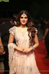 Nidhhi Agerwal at Hari Hara Veera Mallu Pre Release Event