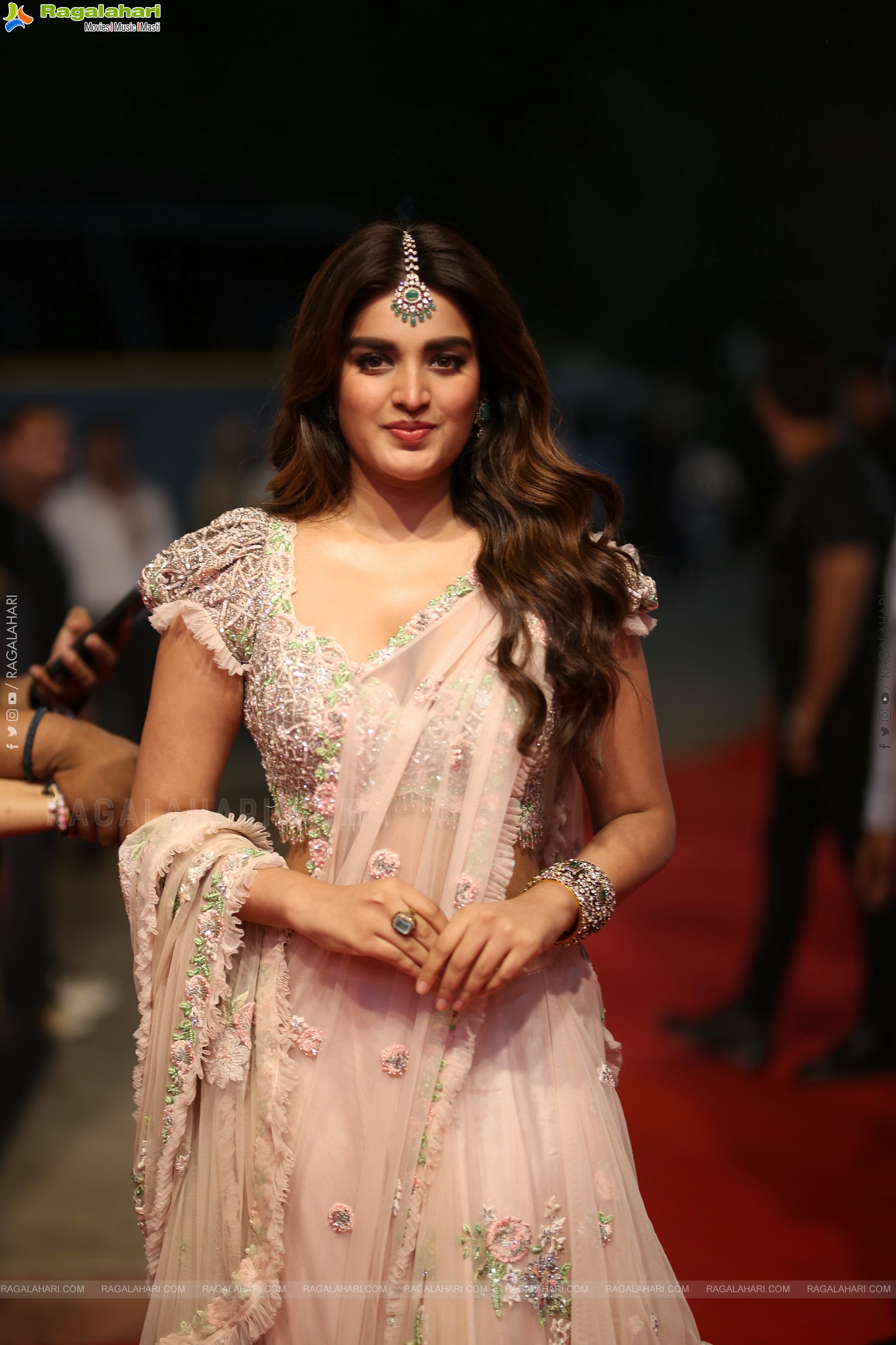 Nidhhi Agerwal at Hari Hara Veera Mallu Pre Release Event, HD Gallery
