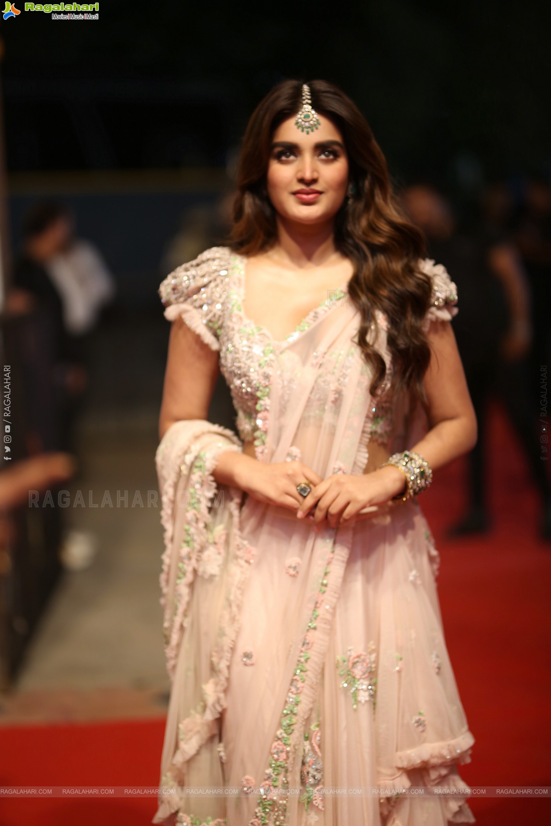 Nidhhi Agerwal at Hari Hara Veera Mallu Pre Release Event, HD Gallery