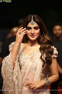 Nidhhi Agerwal at Hari Hara Veera Mallu Pre Release Event