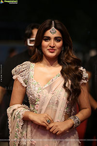 Nidhhi Agerwal at Hari Hara Veera Mallu Pre Release Event