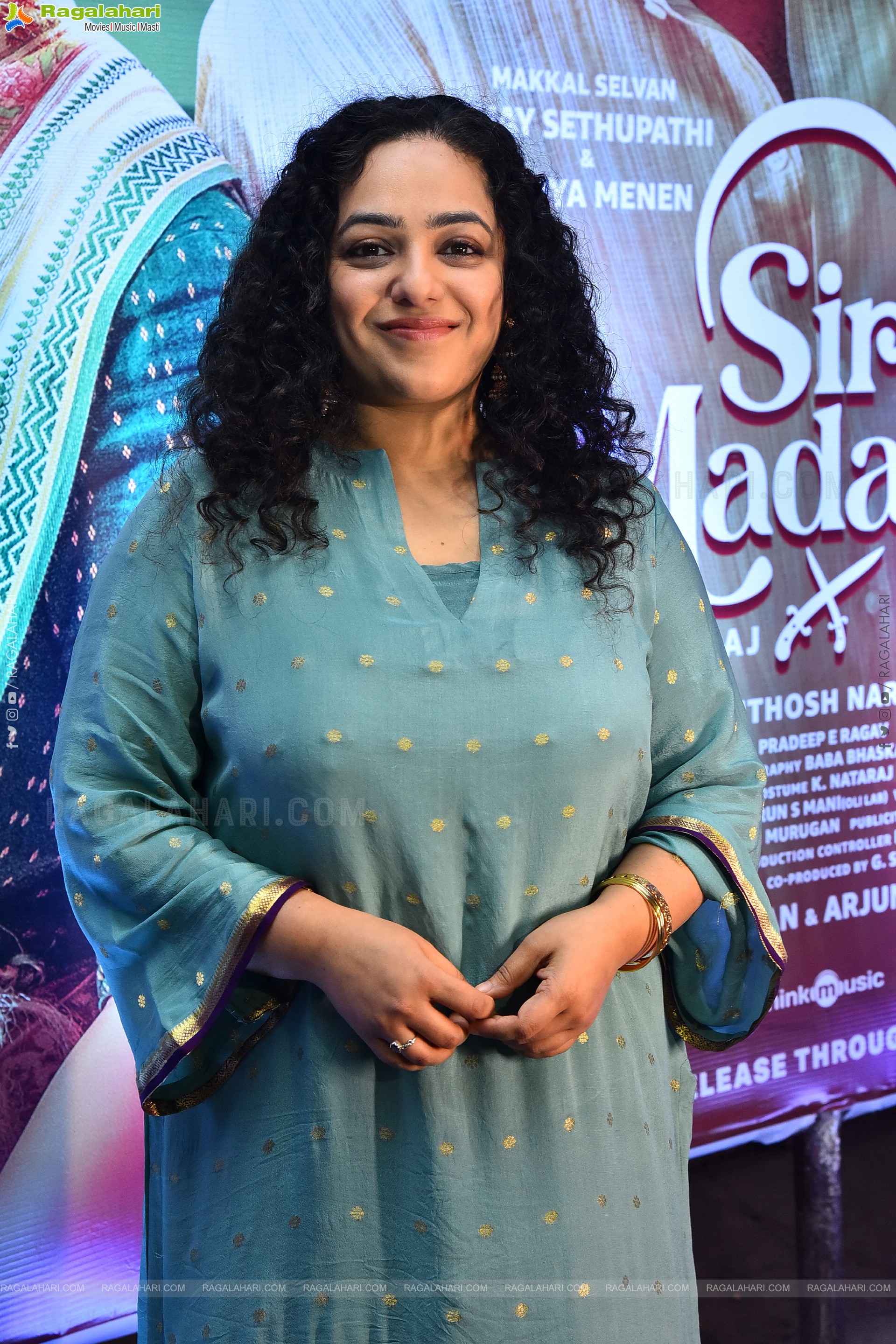 Nithya Menon at Sir Madam Movie Pre Release Event, HD Gallery