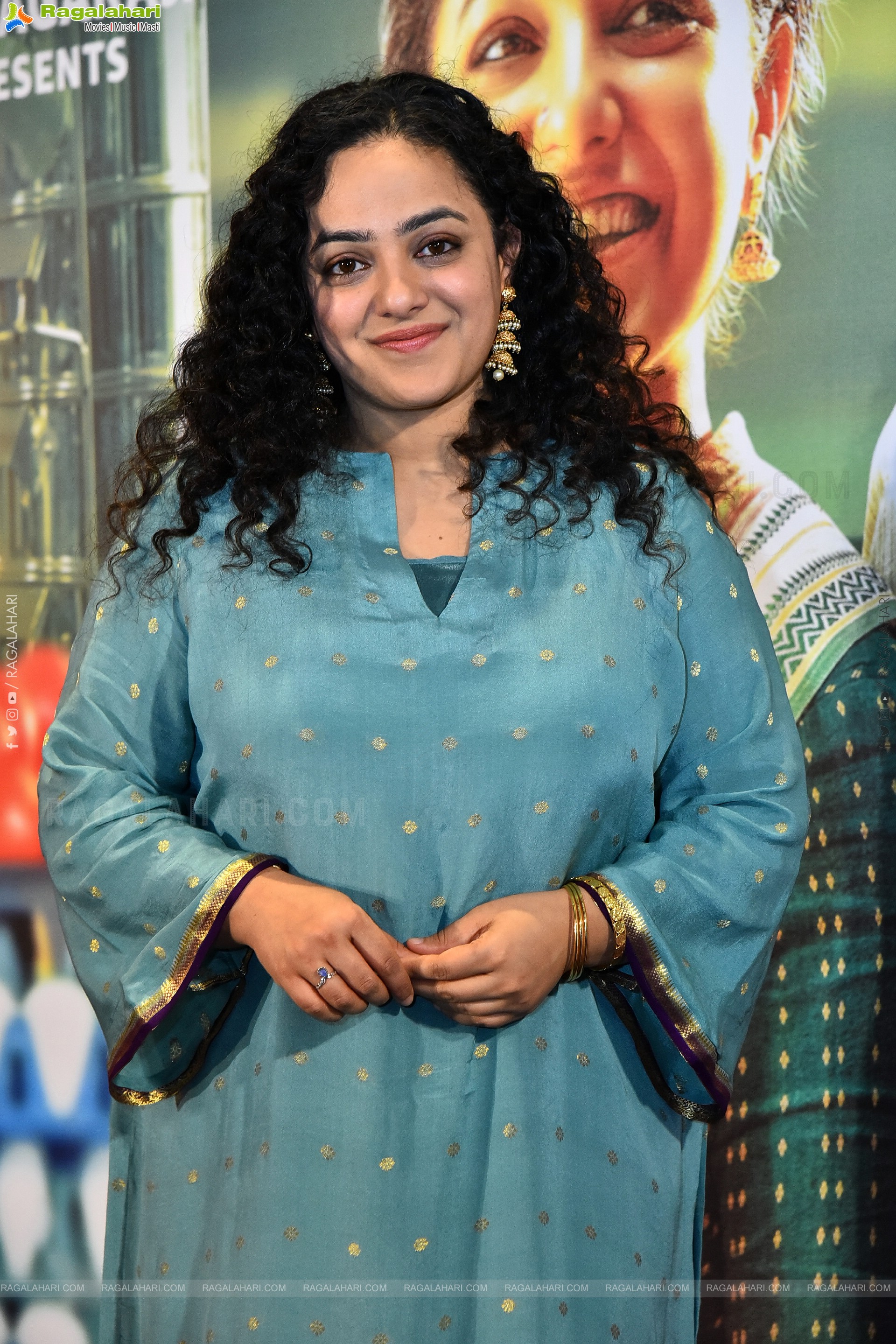 Nithya Menon at Sir Madam Movie Pre Release Event, HD Gallery