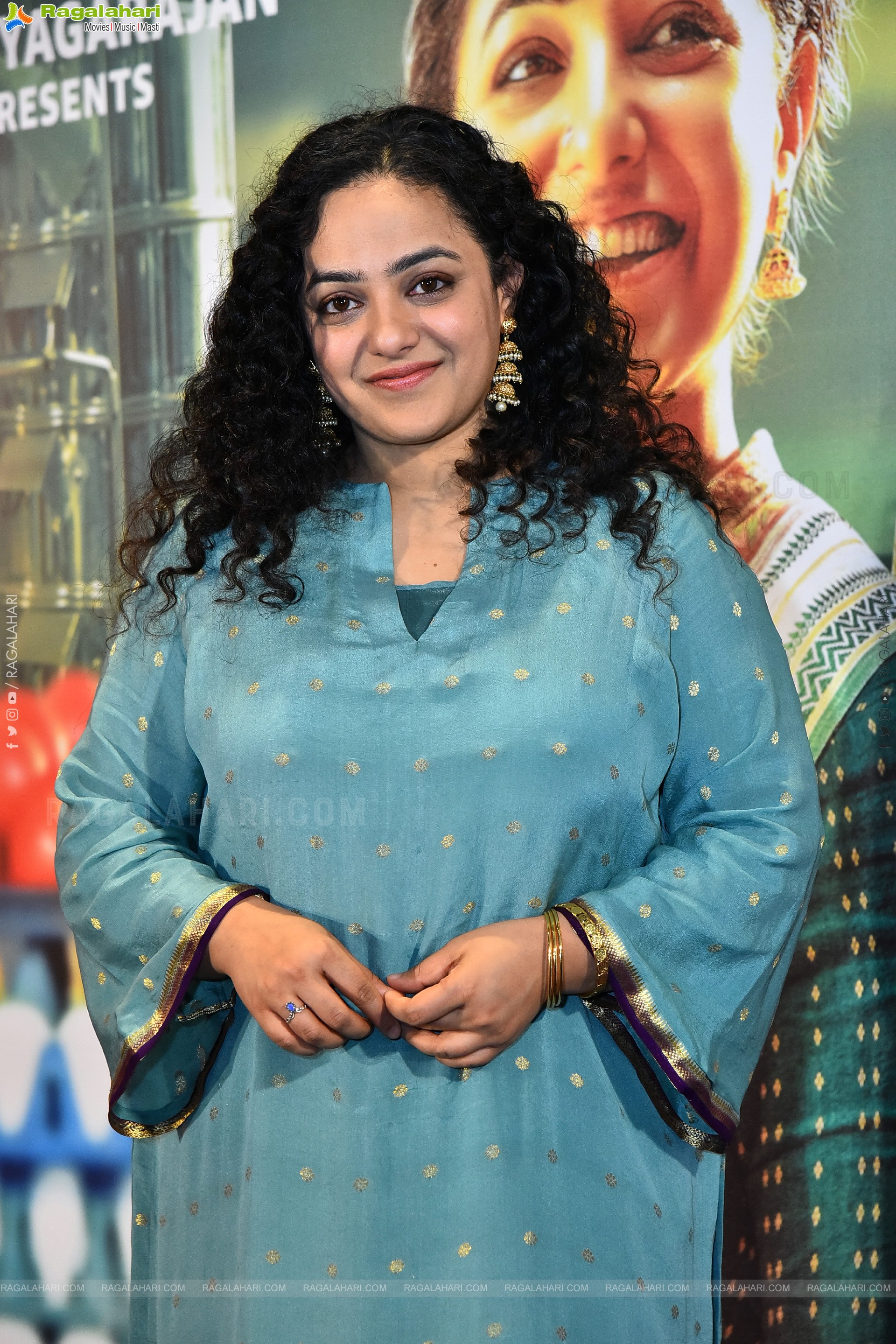 Nithya Menon at Sir Madam Movie Pre Release Event, HD Gallery