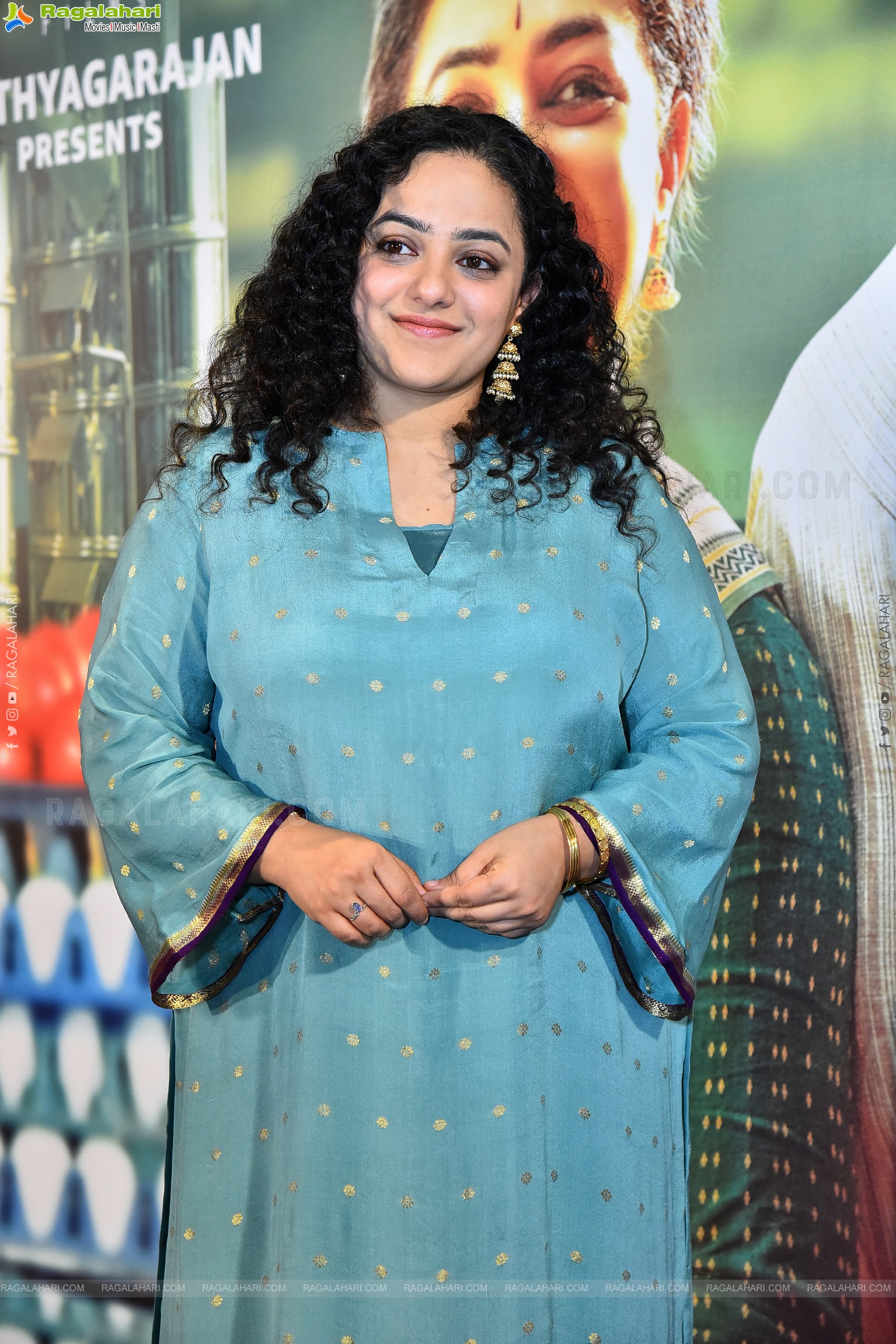 Nithya Menon at Sir Madam Movie Pre Release Event, HD Gallery