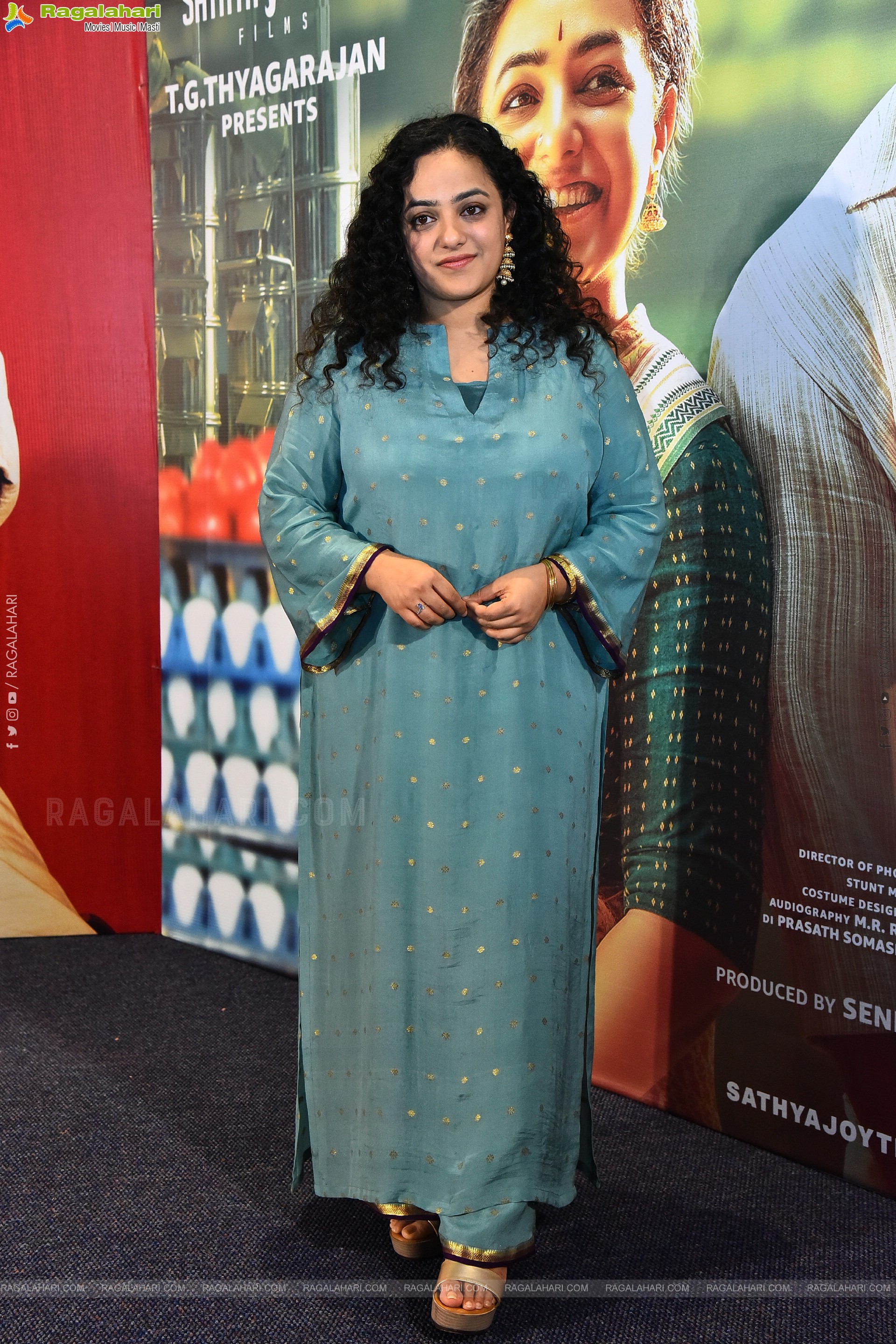 Nithya Menon at Sir Madam Movie Pre Release Event, HD Gallery