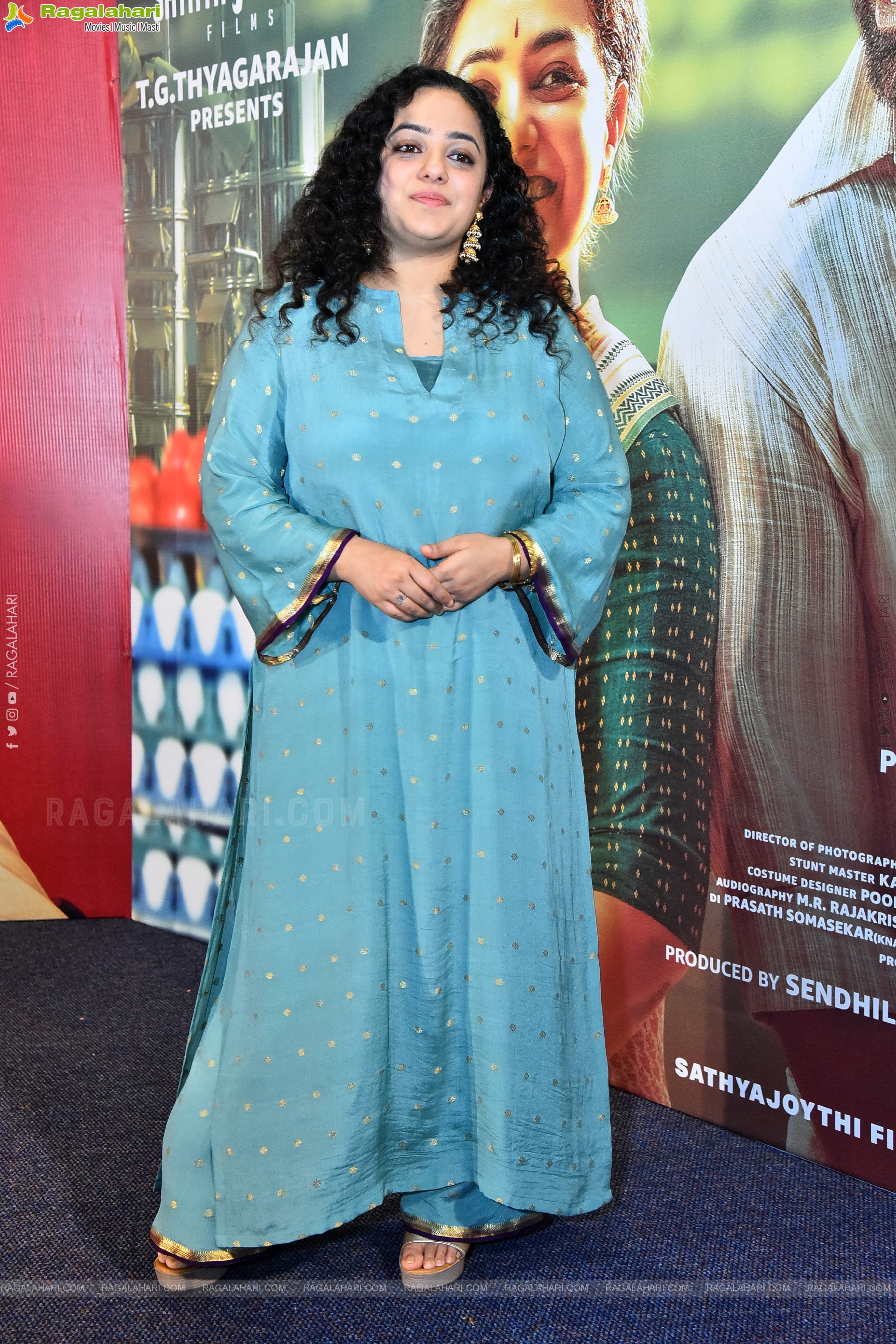 Nithya Menon at Sir Madam Movie Pre Release Event, HD Gallery