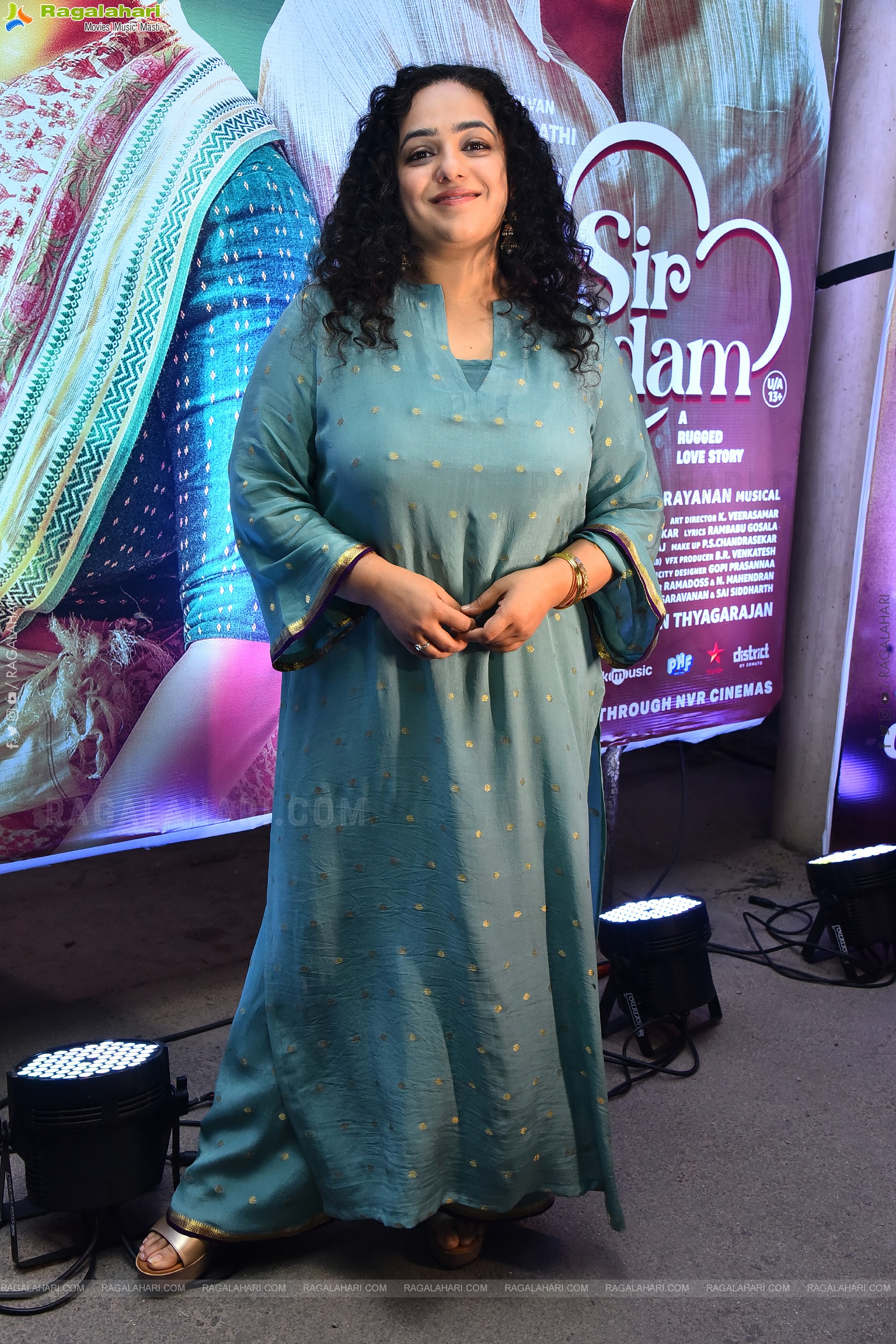 Nithya Menon at Sir Madam Movie Pre Release Event, HD Gallery