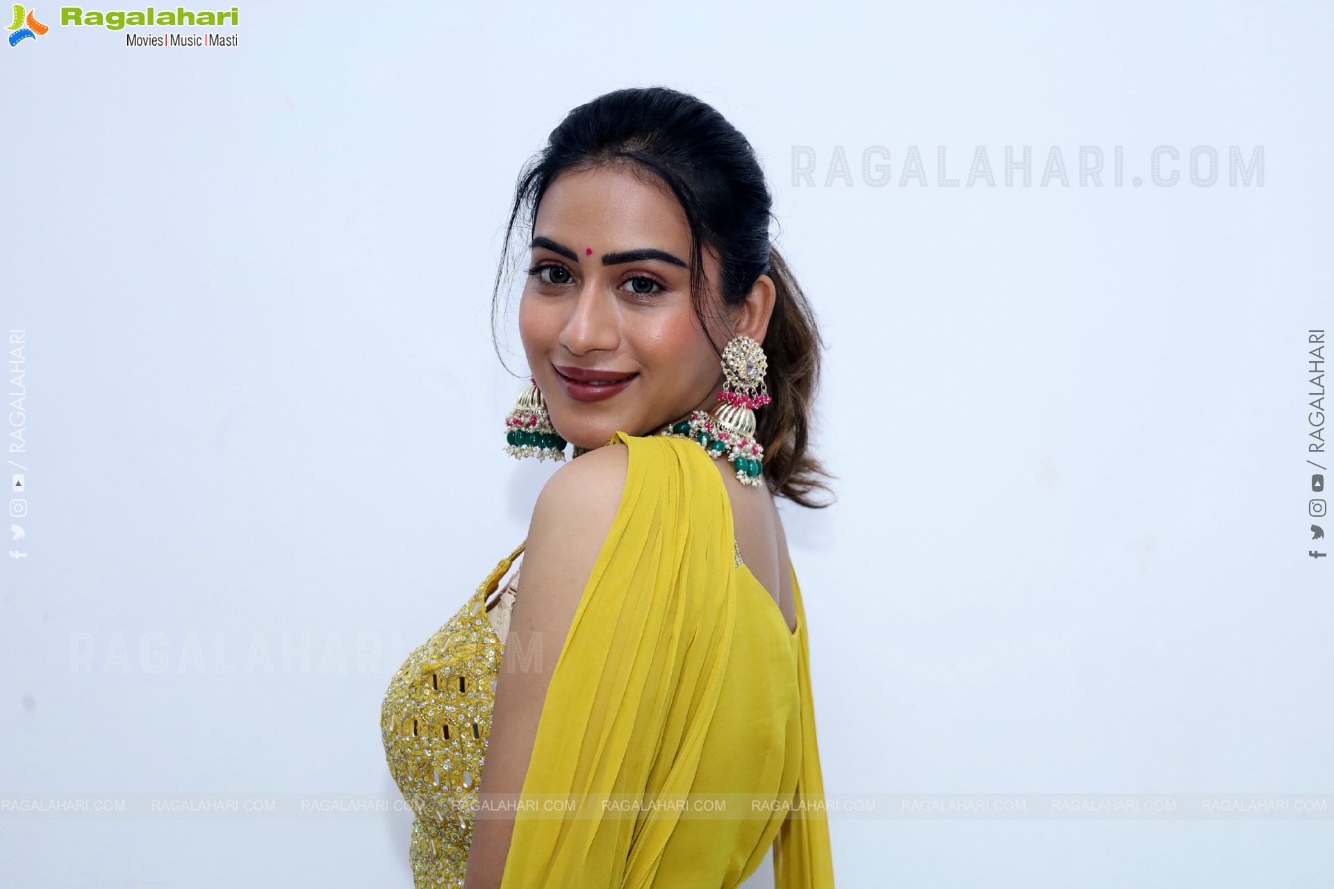 Preeti Sundar in Green Designer Dress, HD Gallery