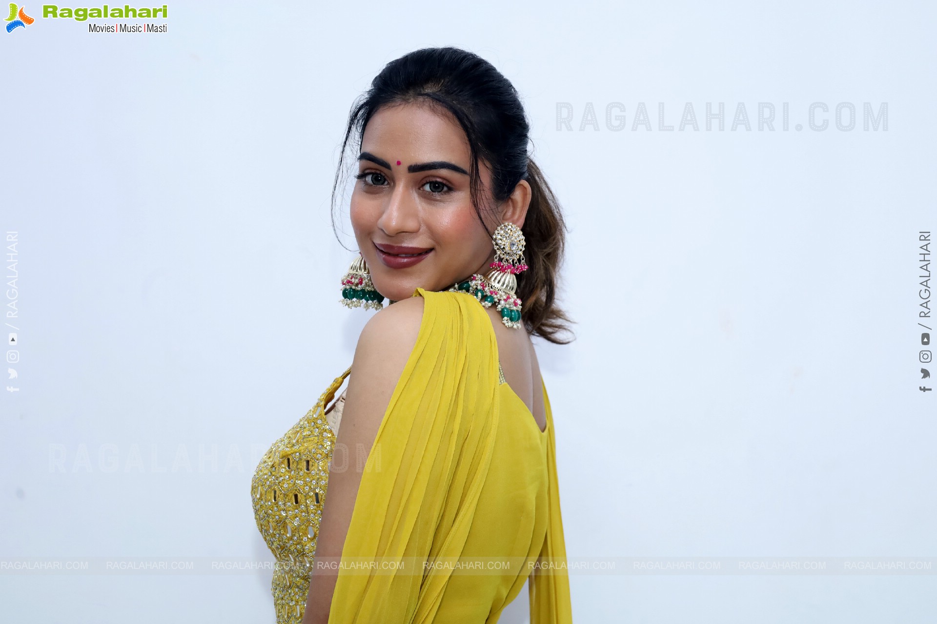 Preeti Sundar in Green Designer Dress, HD Gallery
