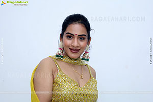 Preeti Sundar in Green Designer Dress, HD Gallery