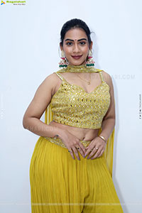 Preeti Sundar in Green Designer Dress, HD Gallery