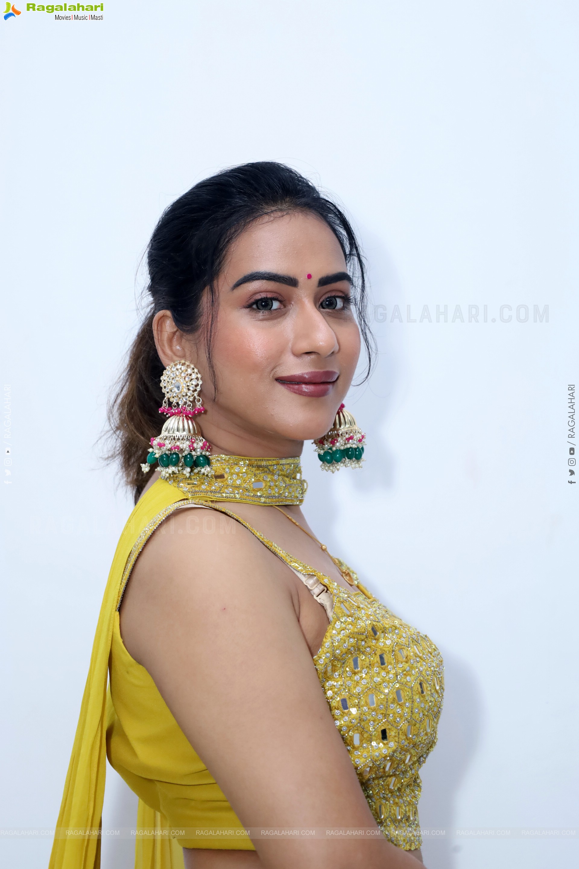 Preeti Sundar in Green Designer Dress, HD Gallery