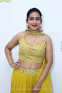 Preeti Sundar in Green Designer Dress, HD Gallery