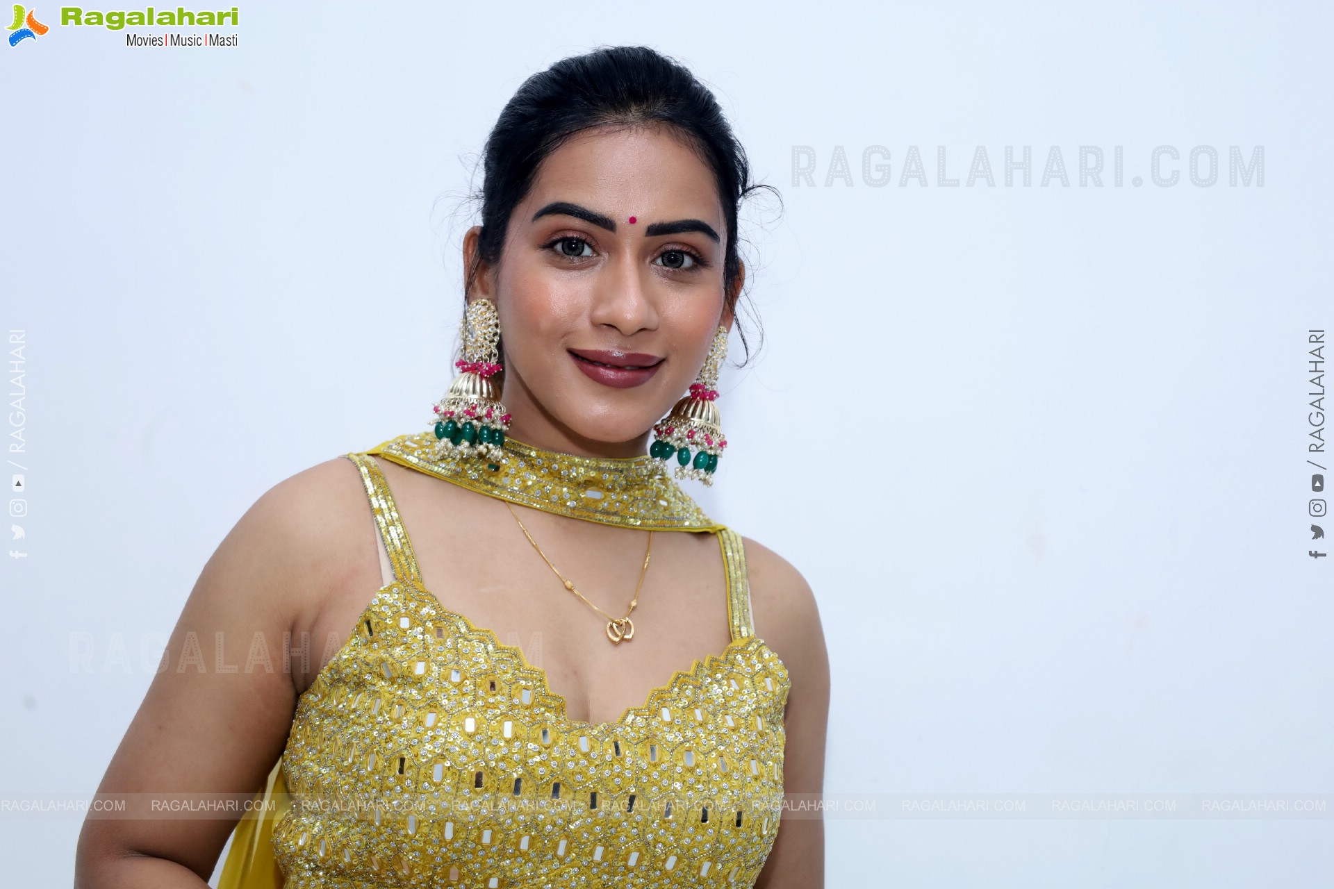 Preeti Sundar in Green Designer Dress, HD Gallery
