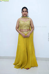 Preeti Sundar in Green Designer Dress, HD Gallery
